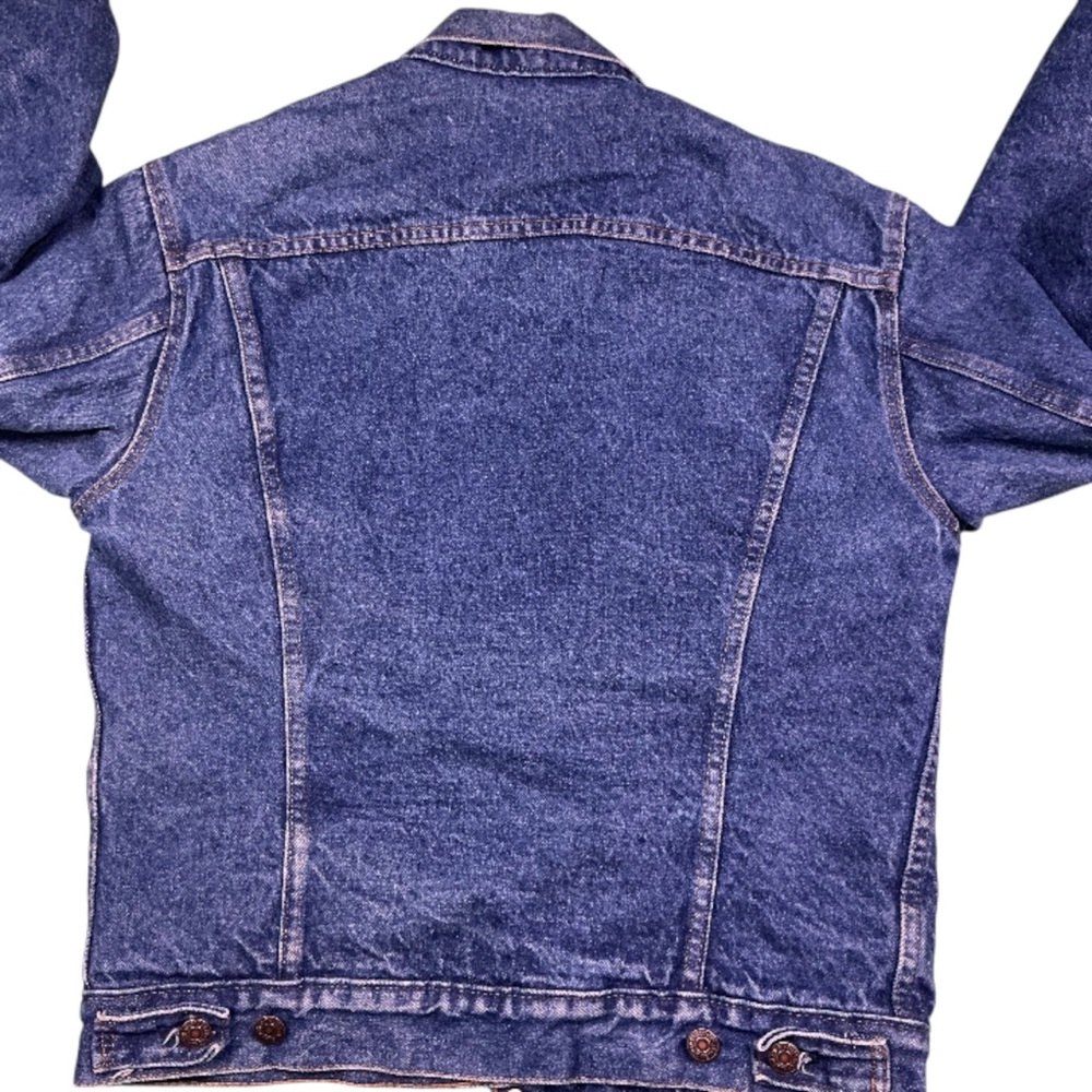Vintage Levi’s 90s blanket lined medium wash denim jacket USA made size small - Picture 3 of 5